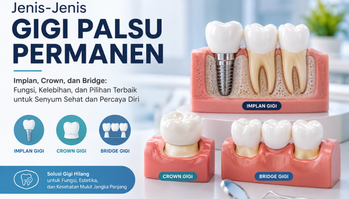 Gigi Hilang? Kenali Jenis-Jenis Gigi Palsu Permanen dan Pilihan Perawatannya